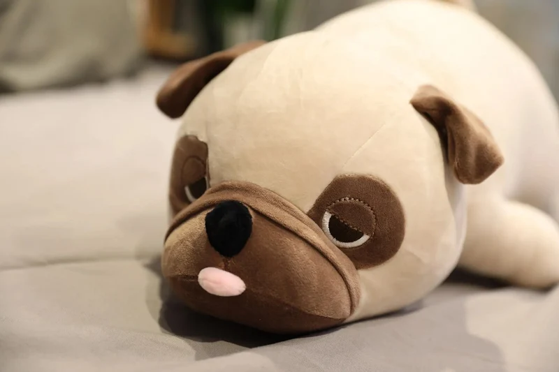 55 cm-90 cm Niedlichen Tier Kawaii Mops Hund Plüsch Spielzeug Schlaf Kissen Kinder Weihnachten Geburtstag Geschenk Kind Mädchen Weihnachten valentinstag Geschenk