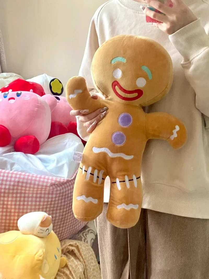 30-60 cm Cartoon Lebkuchenmann Plüschtiere Keks Shrek Gefüllte Baby Beschwichtigen Puppe Kekse Mann Kissen Rentier Für Kinder Geschenk