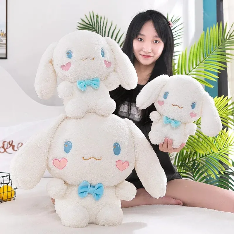 Anime Sanrio Kawaii Cinnamoroll Plüschtiere Kissen Actionfigur Stofftier Comfort Soft Puppe Kinderspielzeug Weihnachtsgeschenk