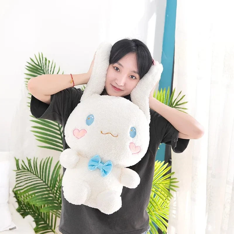 Anime Sanrio Kawaii Cinnamoroll Plüschtiere Kissen Actionfigur Stofftier Comfort Soft Puppe Kinderspielzeug Weihnachtsgeschenk