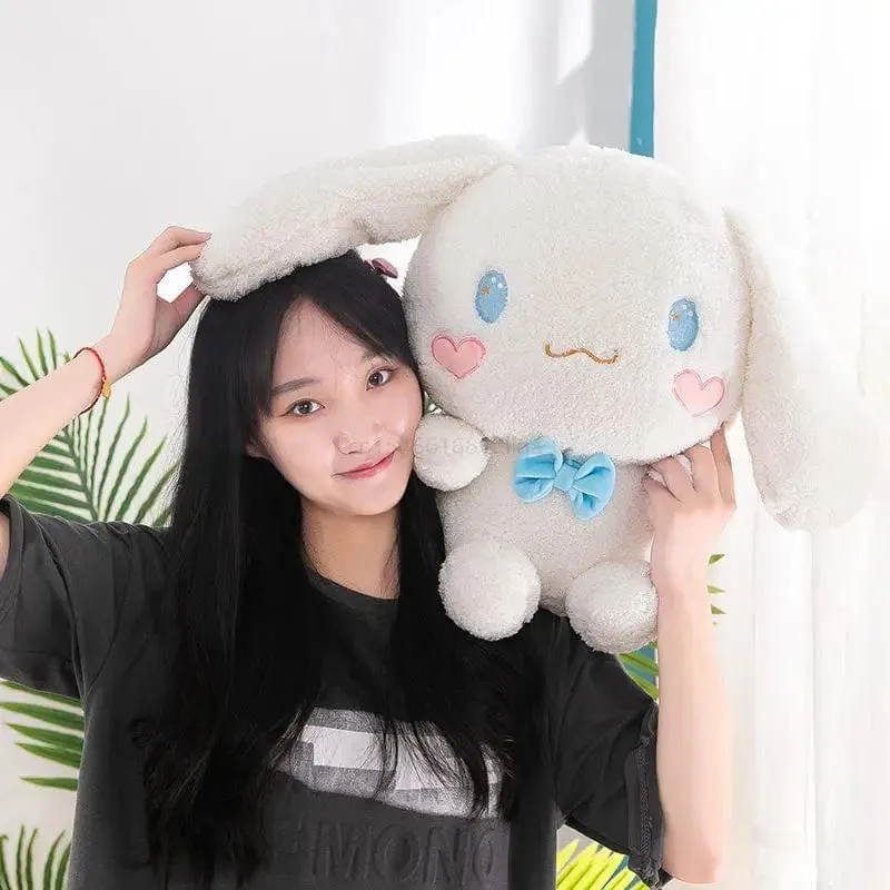 Anime Sanrio Kawaii Cinnamoroll Plüschtiere Kissen Actionfigur Stofftier Comfort Soft Puppe Kinderspielzeug Weihnachtsgeschenk