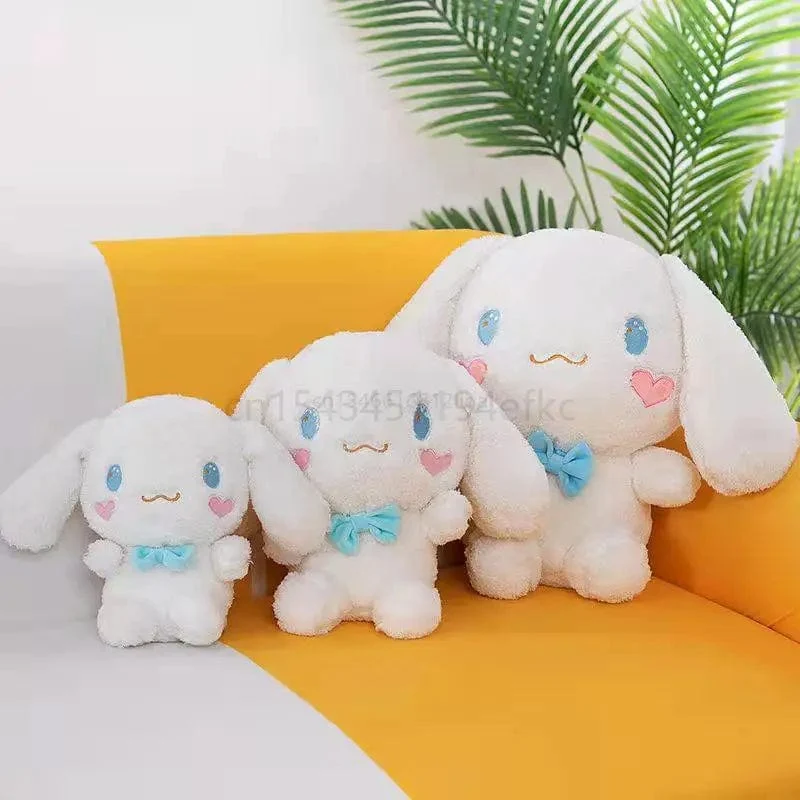 Anime Sanrio Kawaii Cinnamoroll Plüschtiere Kissen Actionfigur Stofftier Comfort Soft Puppe Kinderspielzeug Weihnachtsgeschenk