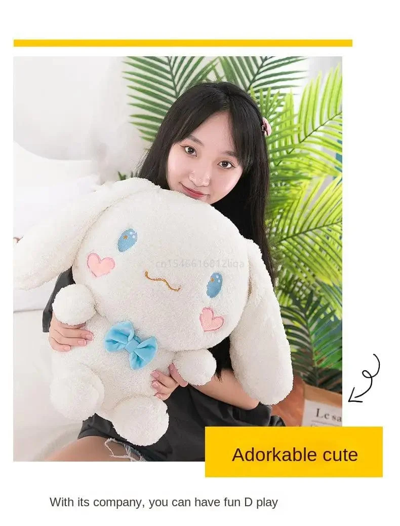 Anime Sanrio Kawaii Cinnamoroll Plüschtiere Kissen Actionfigur Stofftier Comfort Soft Puppe Kinderspielzeug Weihnachtsgeschenk