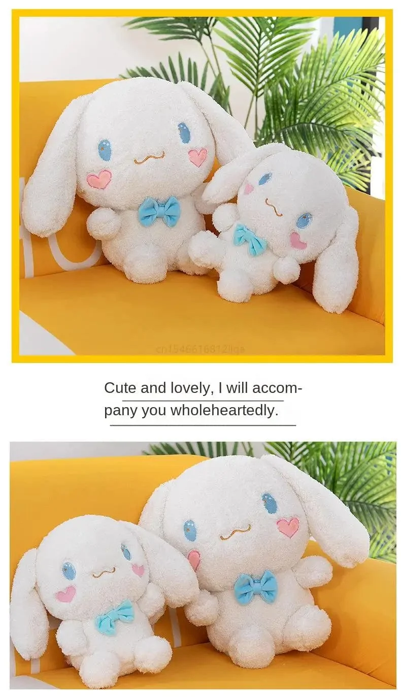 Anime Sanrio Kawaii Cinnamoroll Plüschtiere Kissen Actionfigur Stofftier Comfort Soft Puppe Kinderspielzeug Weihnachtsgeschenk