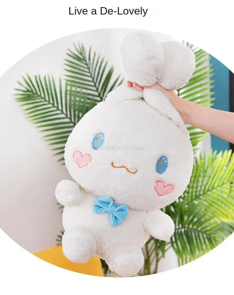 Anime Sanrio Kawaii Cinnamoroll Plüschtiere Kissen Actionfigur Stofftier Comfort Soft Puppe Kinderspielzeug Weihnachtsgeschenk