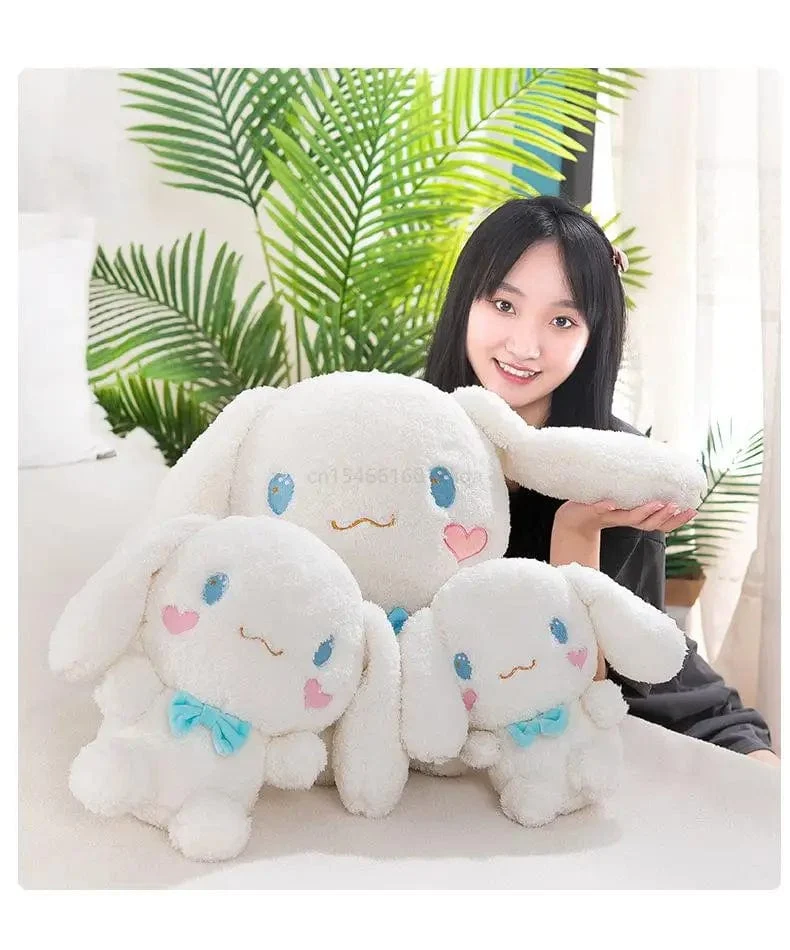 Anime Sanrio Kawaii Cinnamoroll Plüschtiere Kissen Actionfigur Stofftier Comfort Soft Puppe Kinderspielzeug Weihnachtsgeschenk