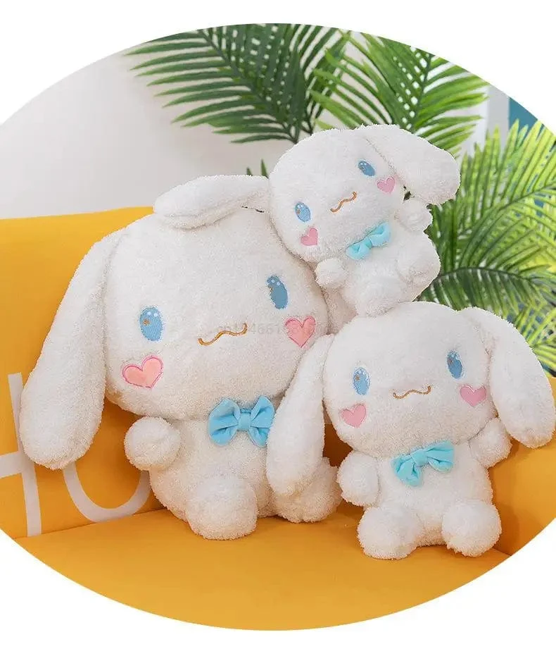 Anime Sanrio Kawaii Cinnamoroll Plüschtiere Kissen Actionfigur Stofftier Comfort Soft Puppe Kinderspielzeug Weihnachtsgeschenk