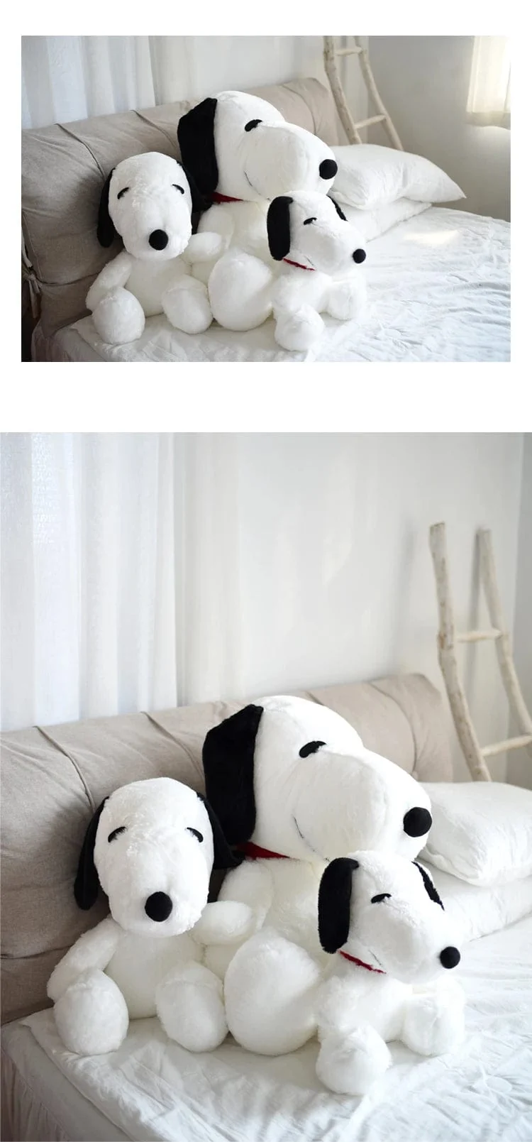 40/60 cm MINISO Snoopy Plüschtier Snoopy Stoffpuppe Kinderspielzeug Kissen Koreanischer Lazy Style Home Decoration Geschenk für Mädchen