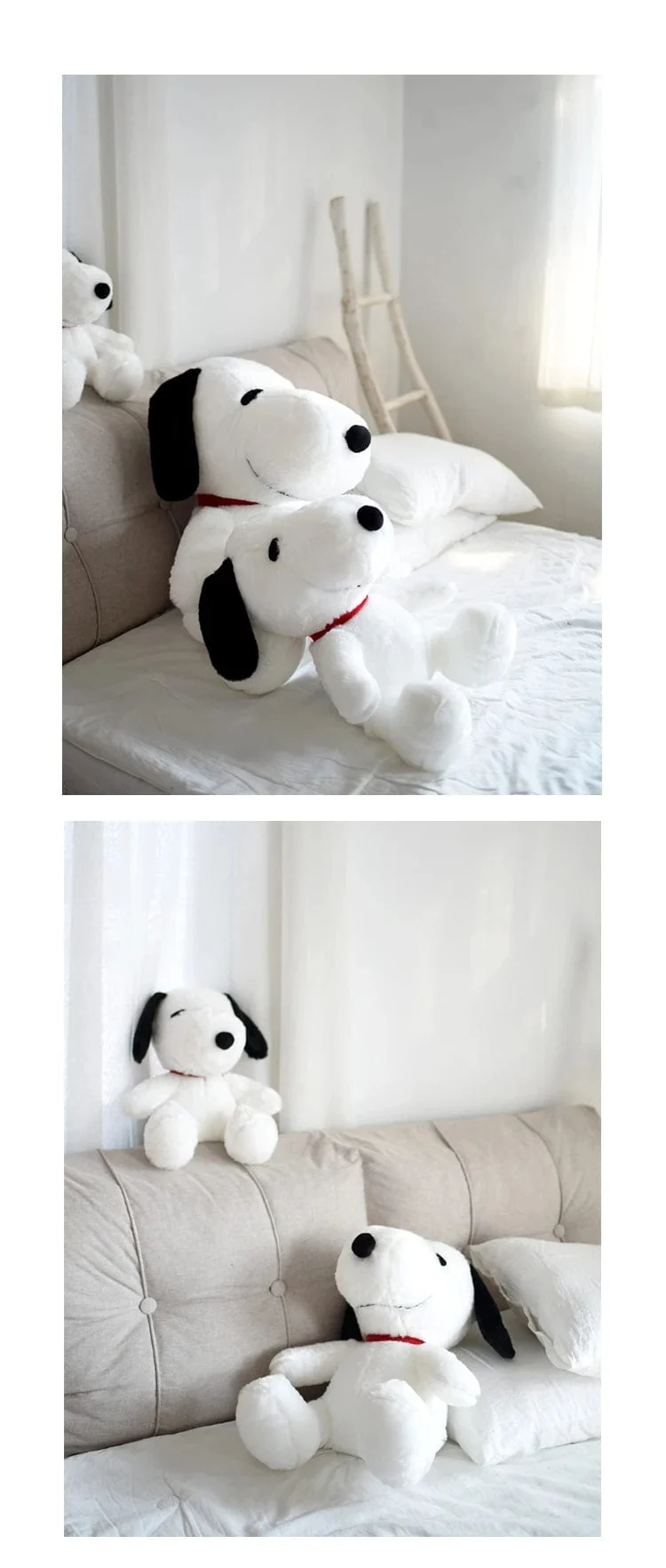 40/60 cm MINISO Snoopy Plüschtier Snoopy Stoffpuppe Kinderspielzeug Kissen Koreanischer Lazy Style Home Decoration Geschenk für Mädchen