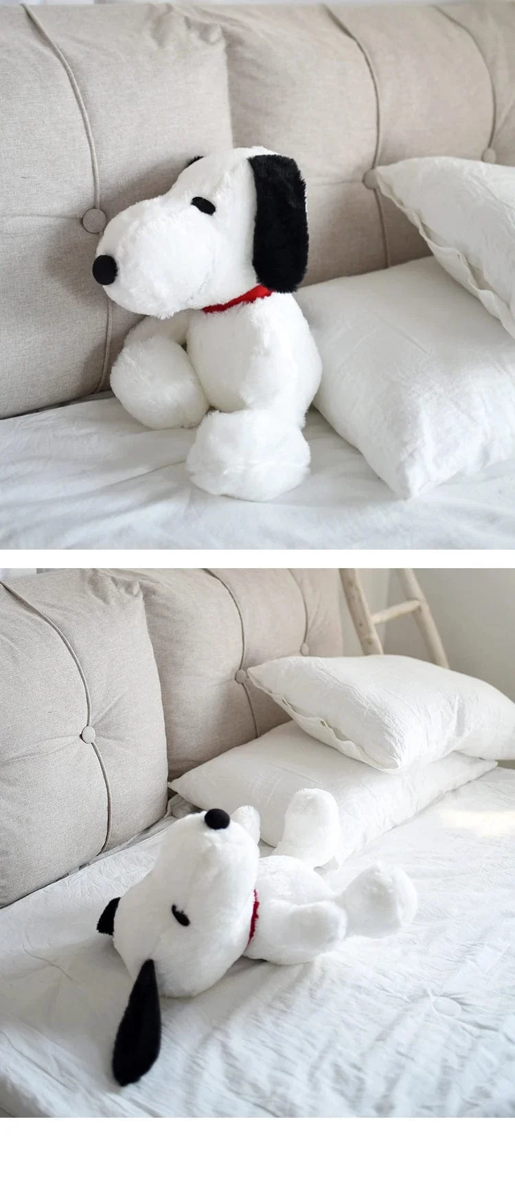 40/60 cm MINISO Snoopy Plüschtier Snoopy Stoffpuppe Kinderspielzeug Kissen Koreanischer Lazy Style Home Decoration Geschenk für Mädchen