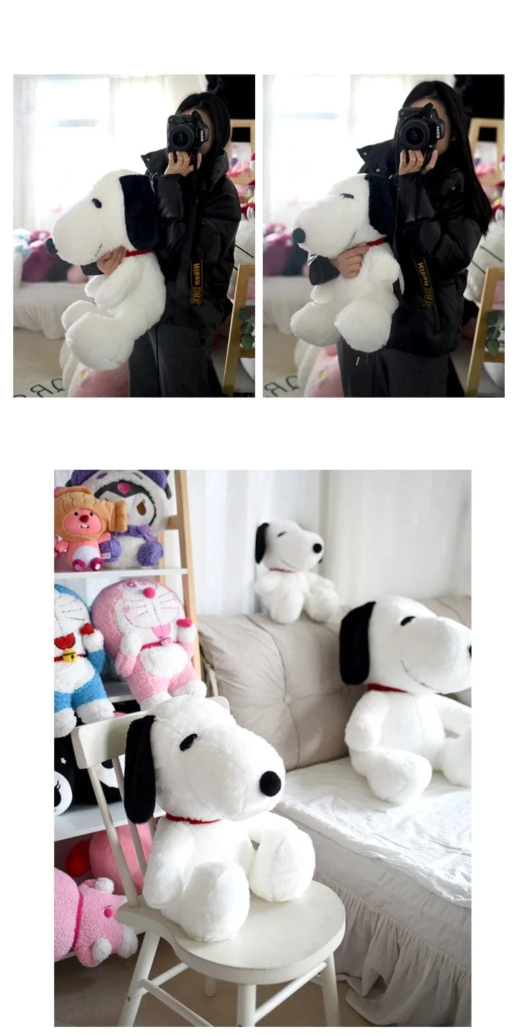 40/60 cm MINISO Snoopy Plüschtier Snoopy Stoffpuppe Kinderspielzeug Kissen Koreanischer Lazy Style Home Decoration Geschenk für Mädchen