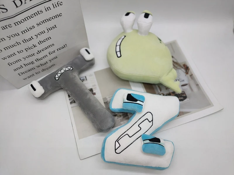 26 stücke Alphabet Lore Plüsch Englisch Brief Stofftier Plushie Puppe Spielzeug Geschenk Für Kinder Kinder Pädagogisches Weihnachten Geschenke