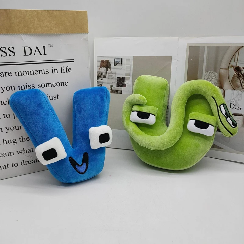 26 stücke Alphabet Lore Plüsch Englisch Brief Stofftier Plushie Puppe Spielzeug Geschenk Für Kinder Kinder Pädagogisches Weihnachten Geschenke