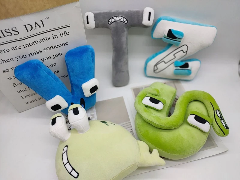 26 stücke Alphabet Lore Plüsch Englisch Brief Stofftier Plushie Puppe Spielzeug Geschenk Für Kinder Kinder Pädagogisches Weihnachten Geschenke