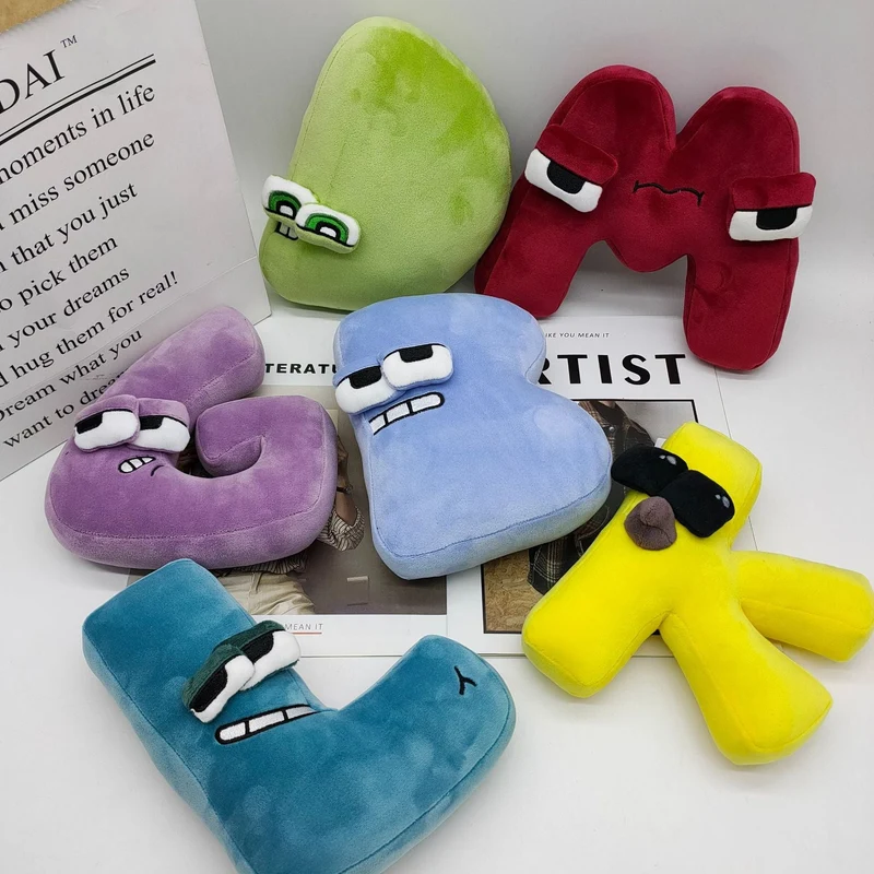 26 stücke Alphabet Lore Plüsch Englisch Brief Stofftier Plushie Puppe Spielzeug Geschenk Für Kinder Kinder Pädagogisches Weihnachten Geschenke