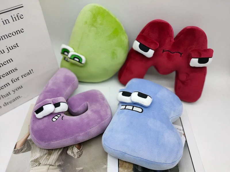 26 stücke Alphabet Lore Plüsch Englisch Brief Stofftier Plushie Puppe Spielzeug Geschenk Für Kinder Kinder Pädagogisches Weihnachten Geschenke