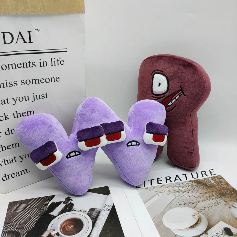 26 stücke Alphabet Lore Plüsch Englisch Brief Stofftier Plushie Puppe Spielzeug Geschenk Für Kinder Kinder Pädagogisches Weihnachten Geschenke