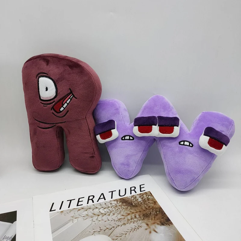 26 stücke Alphabet Lore Plüsch Englisch Brief Stofftier Plushie Puppe Spielzeug Geschenk Für Kinder Kinder Pädagogisches Weihnachten Geschenke