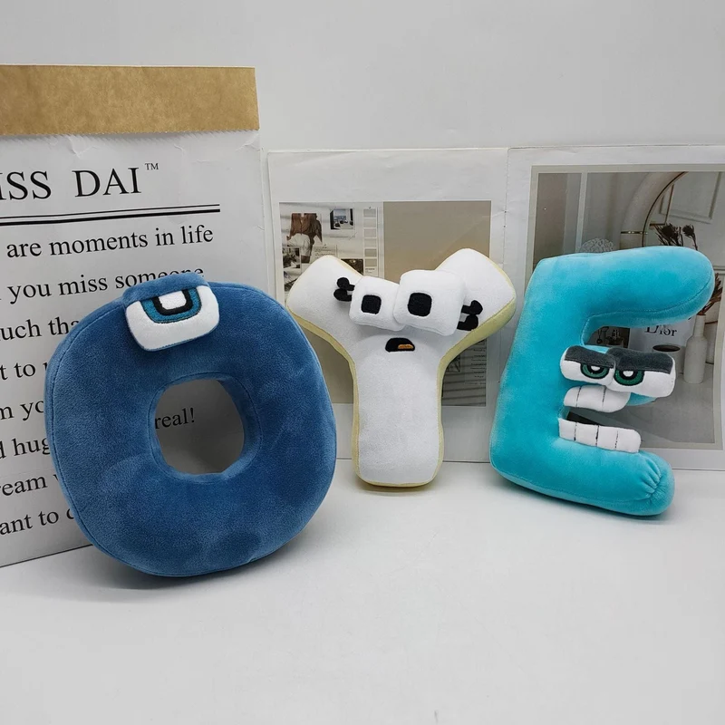 26 stücke Alphabet Lore Plüsch Englisch Brief Stofftier Plushie Puppe Spielzeug Geschenk Für Kinder Kinder Pädagogisches Weihnachten Geschenke