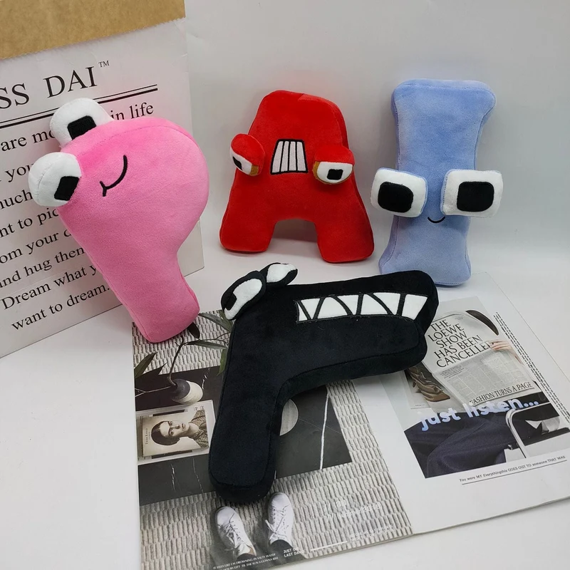26 stücke Alphabet Lore Plüsch Englisch Brief Stofftier Plushie Puppe Spielzeug Geschenk Für Kinder Kinder Pädagogisches Weihnachten Geschenke