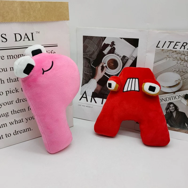 26 stücke Alphabet Lore Plüsch Englisch Brief Stofftier Plushie Puppe Spielzeug Geschenk Für Kinder Kinder Pädagogisches Weihnachten Geschenke