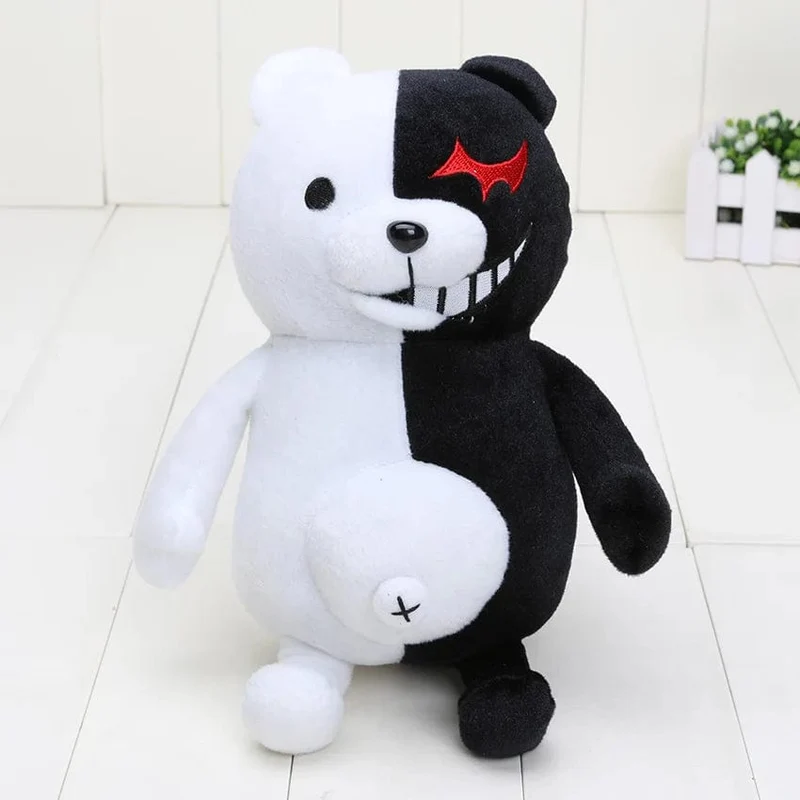 25/40 cm Anime Dangan Ronpa Super Danganronpa 2 Monokuma Schwarz-Weiß-Bär Plüschtier Bär Weiches Stofftier Puppen Spielzeug