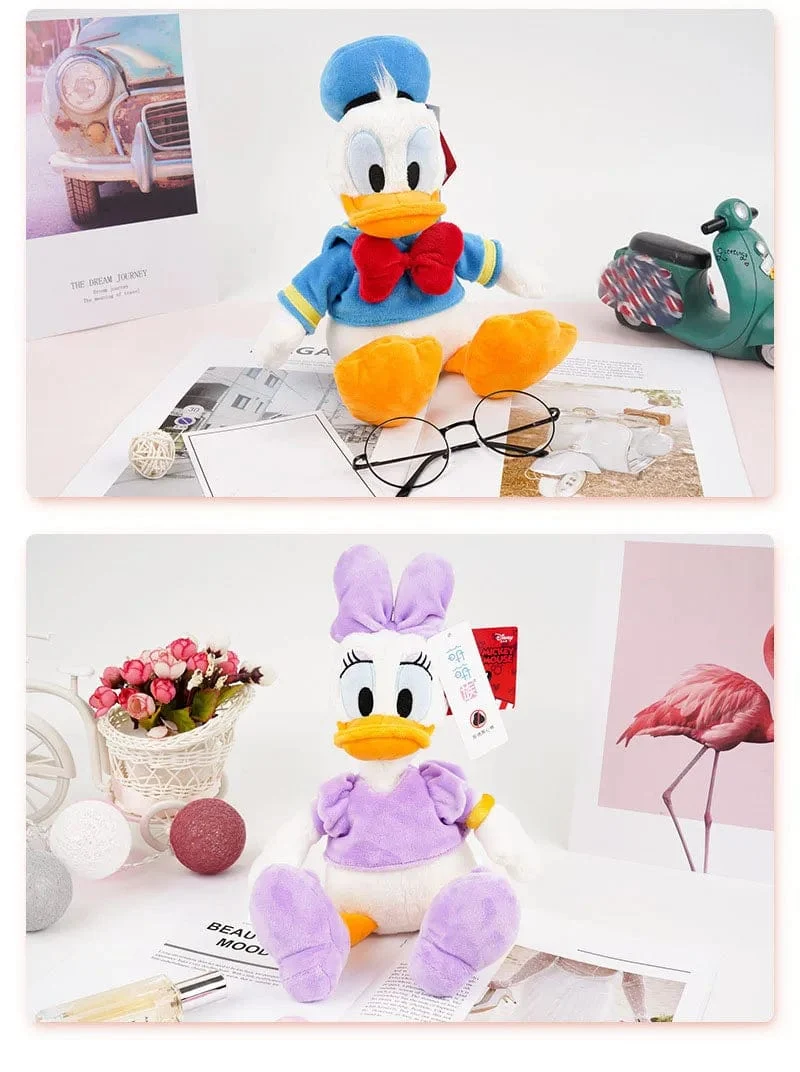 Disney Donald Duck Daisy Plüsch Spielzeug Cartoon Tier Mickey Minnie Maus Stofftier Puppen Kinder Geburtstag Weihnachten Präsentiert Geschenk