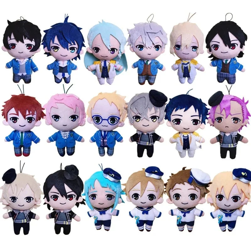 24 Stil 10–15 cm Ensemble Stars Puppe Sakuma Ritsu Sena Izumi Mika Kagehira Stoffpuppen Kawaii Sakuma Plüschtier Geschenk für Kinder