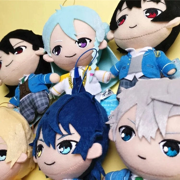 24 Stil 10–15 cm Ensemble Stars Puppe Sakuma Ritsu Sena Izumi Mika Kagehira Stoffpuppen Kawaii Sakuma Plüschtier Geschenk für Kinder