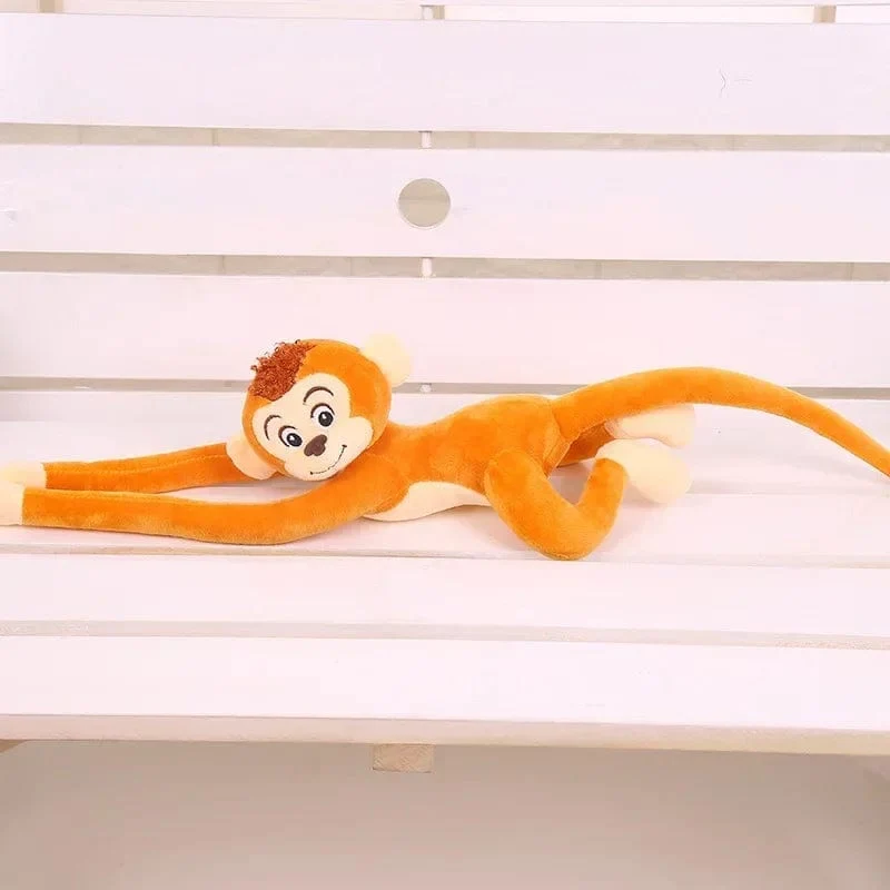 Langarm Affe Affe Plüsch Spielzeug Cartoon Aniaml Schimpanse Gefüllte Puppe Geburtstagsgeschenk für Kinder Mädchen Größe 60-65cm