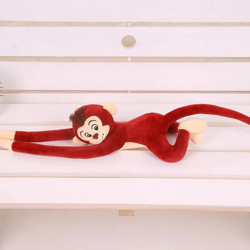 Langarm Affe Affe Plüsch Spielzeug Cartoon Aniaml Schimpanse Gefüllte Puppe Geburtstagsgeschenk für Kinder Mädchen Größe 60-65cm
