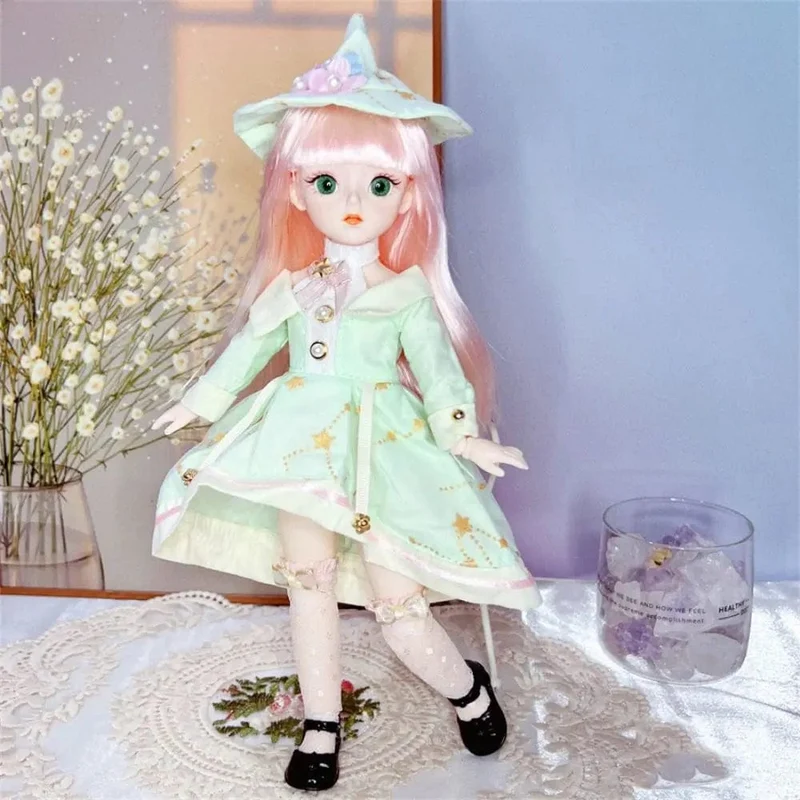 BJD-Puppen und Kleidung mit mehreren beweglichen Gelenken, 30 cm, 1/6, 3D-simuliertes Augenscharnier, Puppe zum Selbermachen, Anziehspielzeug für Mädchen, Geburtstagsgeschenk