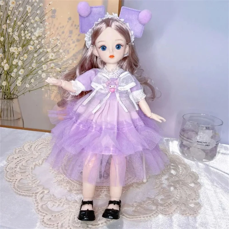 BJD-Puppen und Kleidung mit mehreren beweglichen Gelenken, 30 cm, 1/6, 3D-simuliertes Augenscharnier, Puppe zum Selbermachen, Anziehspielzeug für Mädchen, Geburtstagsgeschenk