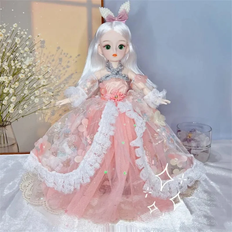 BJD-Puppen und Kleidung mit mehreren beweglichen Gelenken, 30 cm, 1/6, 3D-simuliertes Augenscharnier, Puppe zum Selbermachen, Anziehspielzeug für Mädchen, Geburtstagsgeschenk