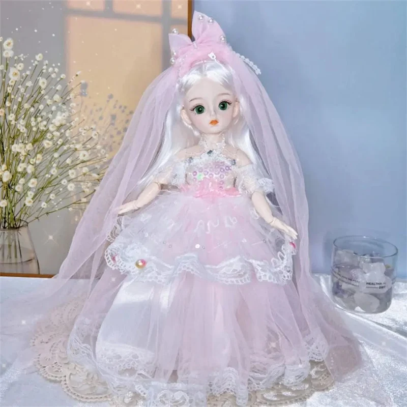 BJD-Puppen und Kleidung mit mehreren beweglichen Gelenken, 30 cm, 1/6, 3D-simuliertes Augenscharnier, Puppe zum Selbermachen, Anziehspielzeug für Mädchen, Geburtstagsgeschenk