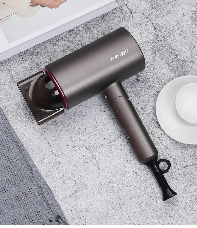 Heißer Verkauf Professioneller Haartrockner Negative Ionen Hochleistungs-Blaulicht Faltbarer elektrischer Haartrockner Salon Haarwerkzeuge Home