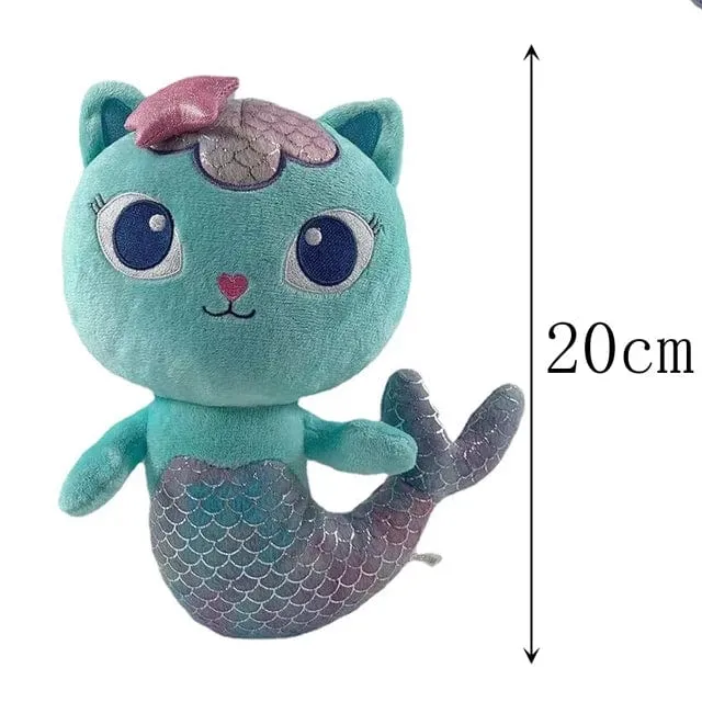 Tiere Plüsch Gabby Puppenhaus Schönes Plüsch Gaby Spielzeug Plüschhaus Katzenpuppe Cartoon Kuscheltiere Meerjungfrau Katze Plüschpuppen Kinder