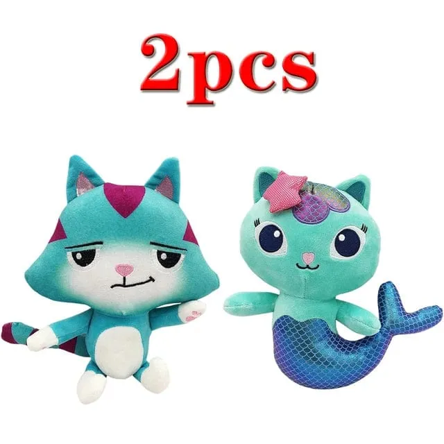 Tiere Plüsch Gabby Puppenhaus Schönes Plüsch Gaby Spielzeug Plüschhaus Katzenpuppe Cartoon Kuscheltiere Meerjungfrau Katze Plüschpuppen Kinder