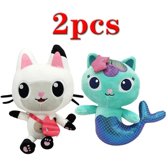 Tiere Plüsch Gabby Puppenhaus Schönes Plüsch Gaby Spielzeug Plüschhaus Katzenpuppe Cartoon Kuscheltiere Meerjungfrau Katze Plüschpuppen Kinder