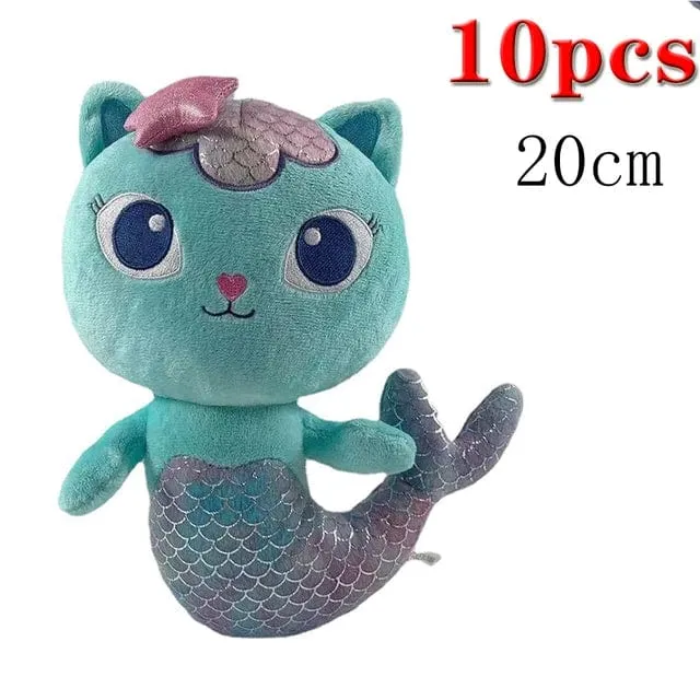 Tiere Plüsch Gabby Puppenhaus Schönes Plüsch Gaby Spielzeug Plüschhaus Katzenpuppe Cartoon Kuscheltiere Meerjungfrau Katze Plüschpuppen Kinder