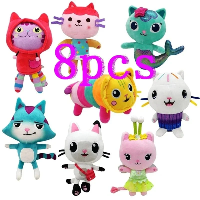 Tiere Plüsch Gabby Puppenhaus Schönes Plüsch Gaby Spielzeug Plüschhaus Katzenpuppe Cartoon Kuscheltiere Meerjungfrau Katze Plüschpuppen Kinder