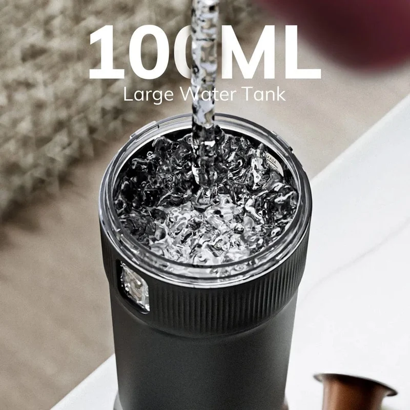 Tragbare Kaffeemaschine MIUI Kleine Espressomaschine DC12V Reisekaffeemaschine für Auto Outdoor Camping Backpacker Leicht