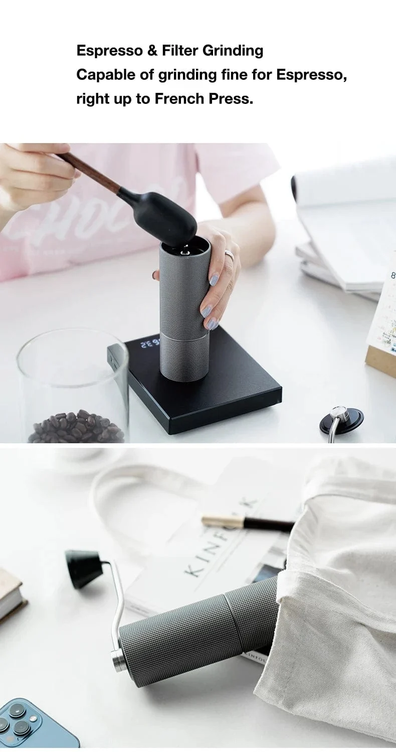 TIMEMORE Chestnut C2 Upgrade Tragbare Kaffeemühle Handmühle Mahlmaschine Mühle mit doppelter Lagerpositionierung