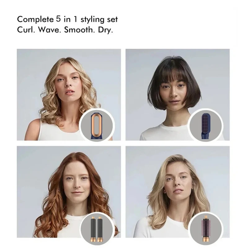 Neuer Haartrockner Multi Hair Styler 5 In1 Lockenstab Haarglätter Mit Haarbürste Haartrockner Für Haartrockner Haar Multi Styler