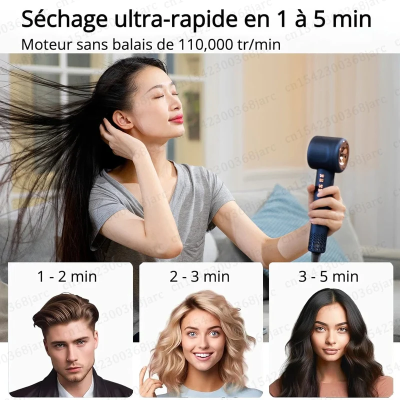 Professioneller Super-Haartrockner mit negativen Ionen, schnelltrocknend, blattlose Haartrockner, Salon, Haushaltsgeräte, Haarpflege mit konstanter Temperatur