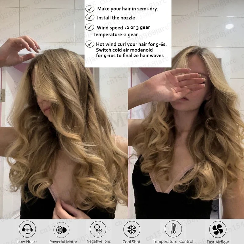 Professioneller Super-Haartrockner mit negativen Ionen, schnelltrocknend, blattlose Haartrockner, Salon, Haushaltsgeräte, Haarpflege mit konstanter Temperatur