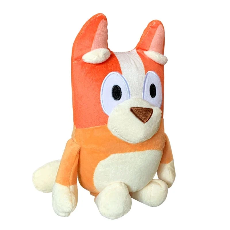 Bluey 28CM Anime Figuren Familie Bingo Plüsch Puppen Animation Peripherie Hund Papa Bandit und Mama Chili Stofftiere Kinder Geschenk