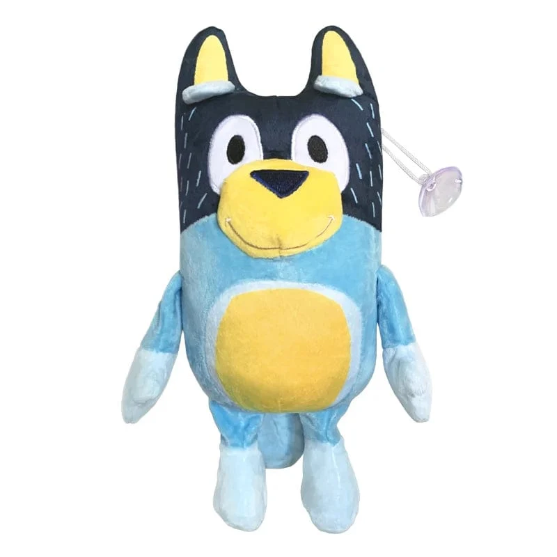 Bluey 28CM Anime Figuren Familie Bingo Plüsch Puppen Animation Peripherie Hund Papa Bandit und Mama Chili Stofftiere Kinder Geschenk