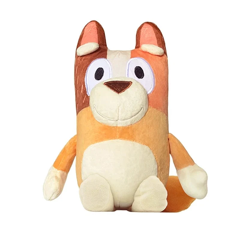 Bluey 28CM Anime Figuren Familie Bingo Plüsch Puppen Animation Peripherie Hund Papa Bandit und Mama Chili Stofftiere Kinder Geschenk