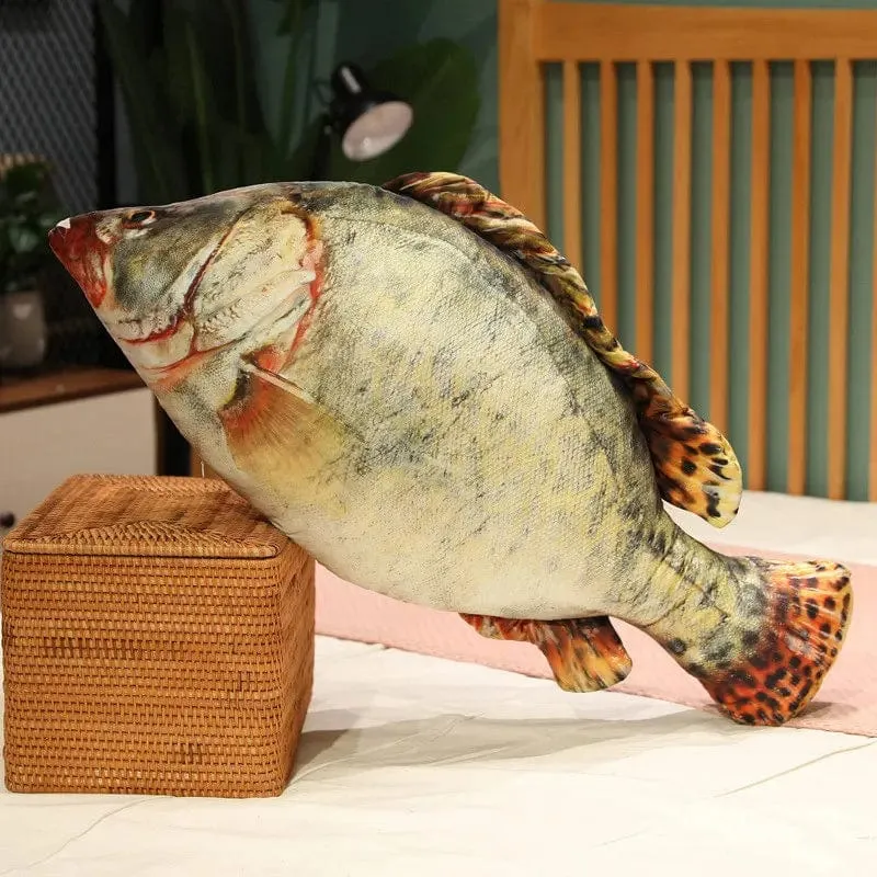 30-100 cm Simulation Lustiger Fisch Plüschtiere Gefülltes weiches Tier Karpfen Plüschkissen Kreatives Schlafkissen für Kinder Mädchen Weihnachtsgeschenk